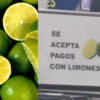 Un negocio peruano acepta limones como medio de pago